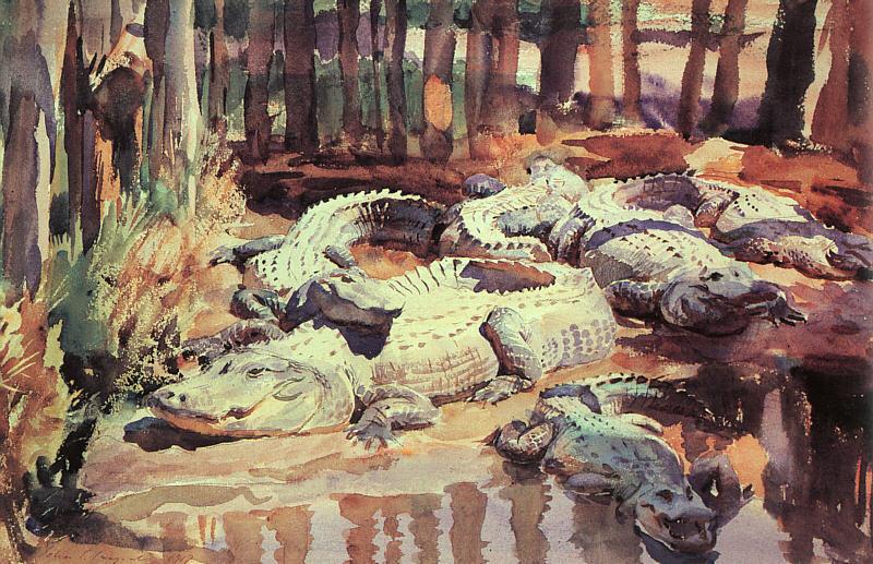 John Singer Sargent Muddy Alligators France oil painting art